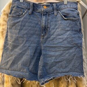 Universal Thread Blue Jean Shorts with Frayed Hem